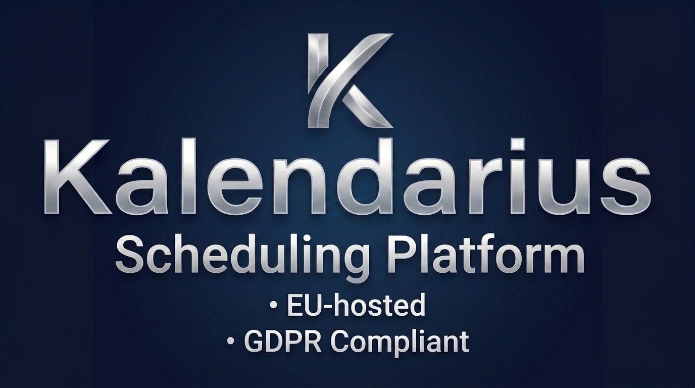 Preview image of website "GDPR-Compliant Scheduling Software for EU Teams | Kalendarius"